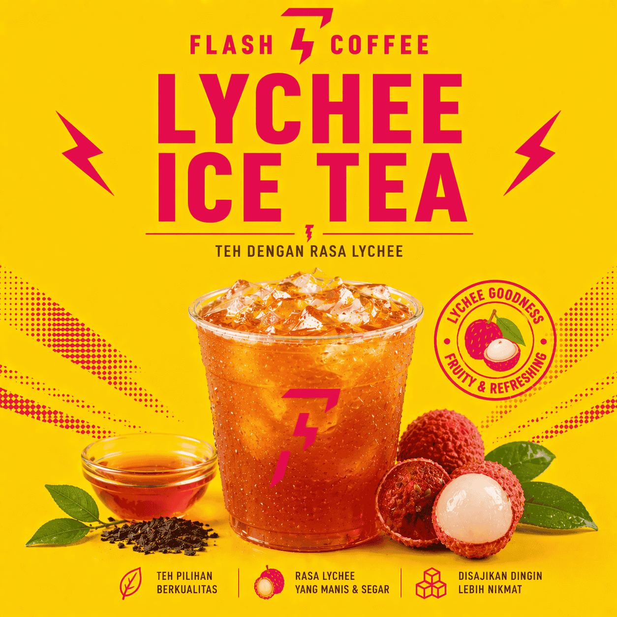 Lychee Ice Tea Flash Coffee